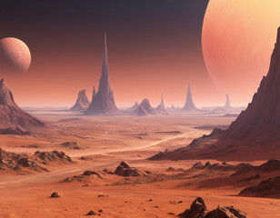 Sci-fi planet