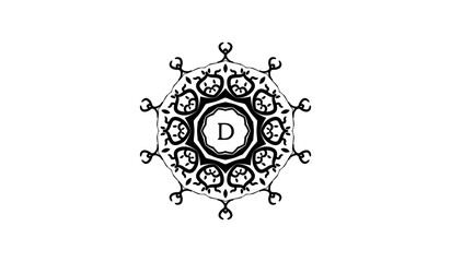 Luxury Floral Ornament Alphabetical Logo