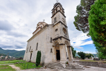 Herceg Novi, Montenegro - August 06, 2023: Savina Monastery in Herceg Novi, Montenegro