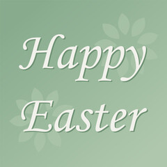 Easter. Happy Easter. Vector illustration. Flat Simple. Silhouette. Rabbit silhouette. Easter eggs silhouette. Easter eggs. Silhouette of a flower.