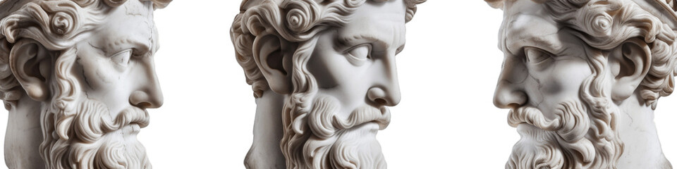 Marble sculpture of antique greek gods