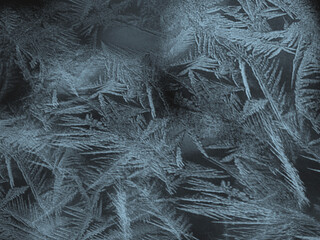 frosty pattern on window