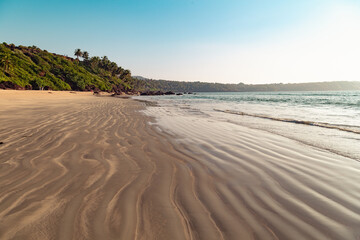 Superbe plage à Goa en Inde