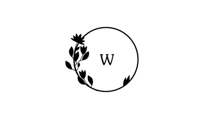 Luxury Circular Leaf Alphabetical Logo