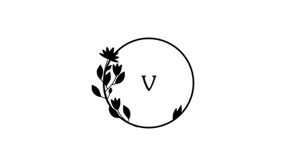 Luxury Circular Leaf Alphabetical Logo