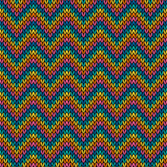 Fototapeta premium Knitted background pattern wallpaper knitting decorative