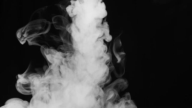 Smoke on a black background. Vape smoke spread