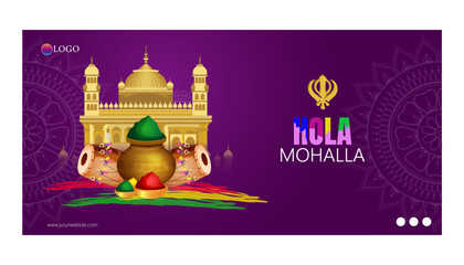 Hola Mohalla is a Sikh festival celebrated with martial arts demonstrations, processions, and community service. © designbyrockers