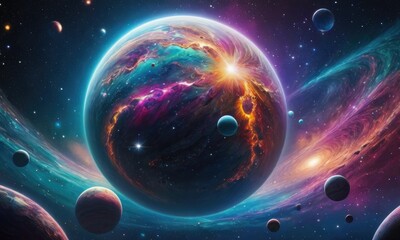 Beyond Imagination: Fantasy Psychedelic Starscape of Cosmic Brilliance
