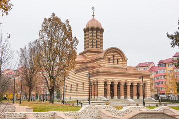 Targoviste, Romania. Ascension of Christ" Metropolitan Cathedral  Catedrala Mitropolitana "Inaltarea Domnului". Targoviste touristic objectives. Romanian cathedrals