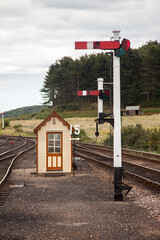 Heritage railway signal box 