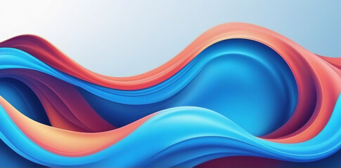 Fototapeta premium abstract colorful wave