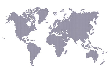 Fototapeta na wymiar Hexagonal World map. Continents and oceans, africa, antarctic, asia, europe, america, australia. detailed map silhouette illustration 