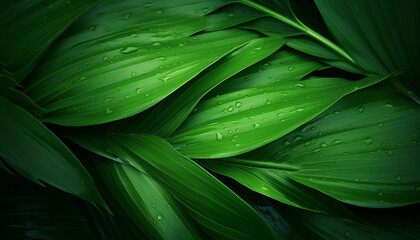 green palm leaf texture. 