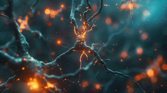 Macro presentation of neural network in the human brain or nervous system