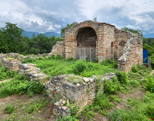 Ruins of Saint Nicola Church near the town of Melnik, Bulgaria - 735341086