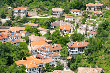 The town of Melnik from above