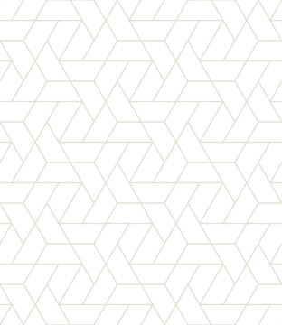 Vector seamless pattern. Modern stylish texture. Repeating geometric background. Linear monochrome thin hexagonal grid. Tileable graphic design. Can be used as swatch for illustrator.