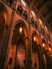 arcos de catedral  - obrazy, fototapety, plakaty