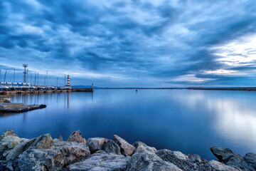 Blue hour over the sea