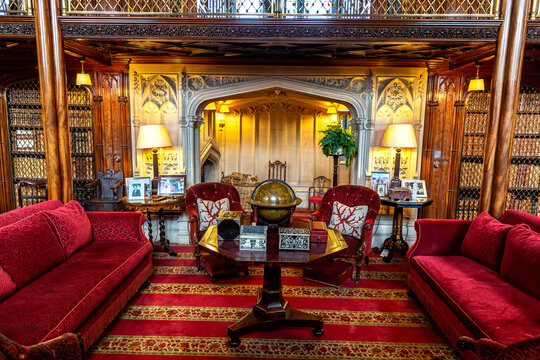 Interior of Arundel Castle in Arundel, England, United Kingdom