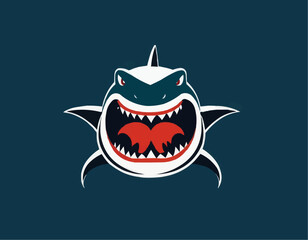 Angry shark symbol