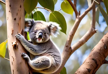 Fotobehang koala in tree © Sidra