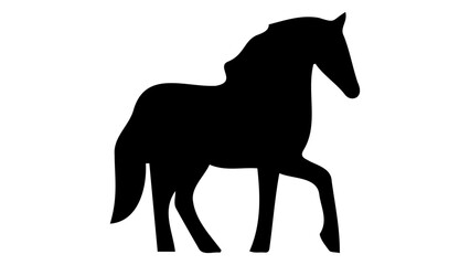 horse silhouette vector