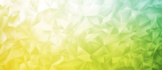 Light Yellow and Light Green Abstract Trianglify Gradient Art Background