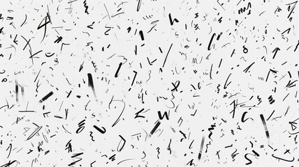 Monochromatic abstract pattern, Stylized background formed by lines and contours in black and white background