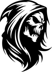 reaper head, animal illustration