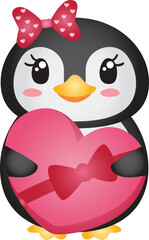 Valentines Day Penguins