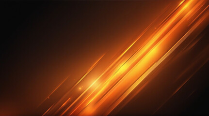 Fototapeta na wymiar abstract orange background with glowing lines