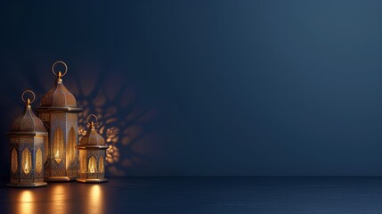 Ramadan lanterns background