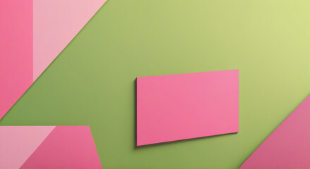 pink and green paper