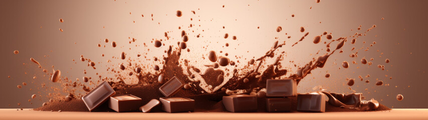 Chocolate Bars and Splashes in a Dynamic Explosion