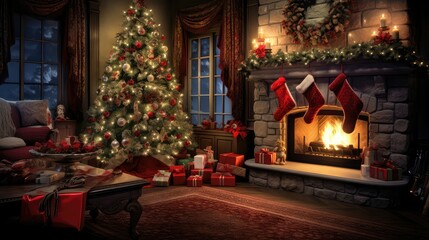 santa stocking holiday