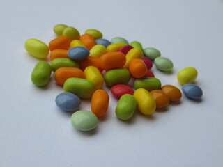 Zbliżenie na kolorowe pastylki