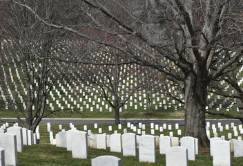 Washington DC, USA - March 10, 2022 - Arlington National Cemetery