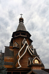 Wooden church in the village