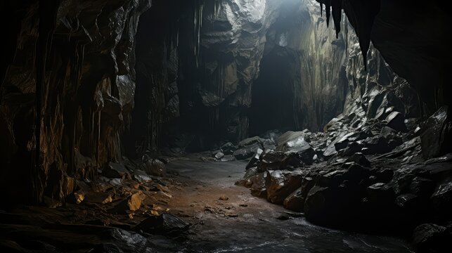 darkness horror cave