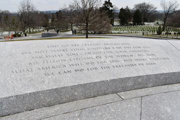 Washington DC, USA - March 10, 2022 - Arlington National Cemetery