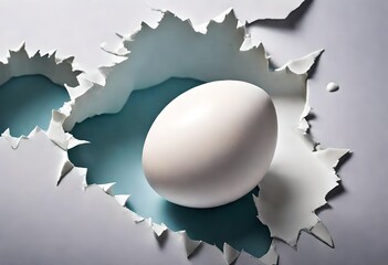 a white egg