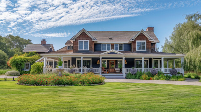 A Craftsman paradise awaits on this sprawling agricultural estate featuring artisan details numerous storage options and a welcoming front porch thats perfect for sipping