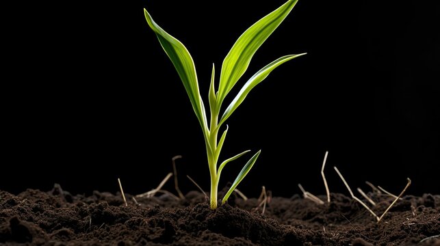 farming corn seedling
