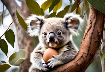Koala with egg 
