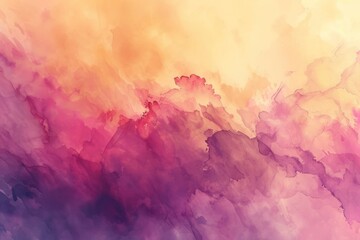 Abstract watercolor art in vibrant shades of pink and orange