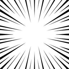 Obraz premium Manga speed frame, radial line