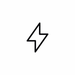 Flash Lightning Energy Camera Vector Icon Sign Symbol