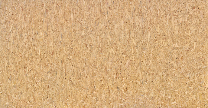 Panorama Nahaufnahme einer sehr gro&szlig;en OSB Platte - braune abstrakte Holz Textur